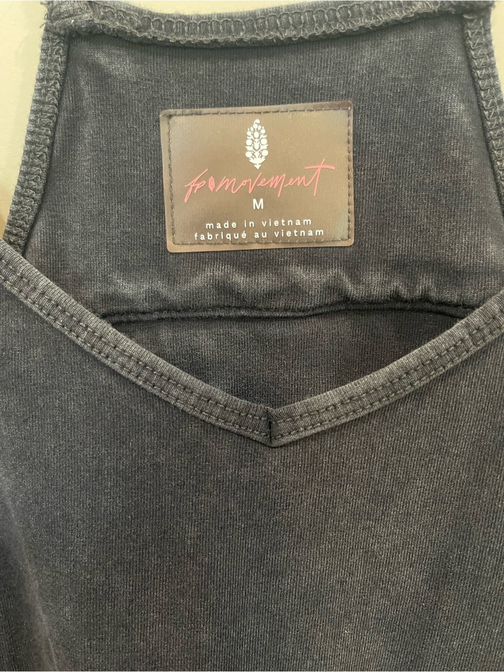 FP Movement by Free People Washed Charcoal Gray Jumpsuit with Pockets - Picture 4 of 6